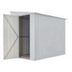 KOVINSKA VRTNA HIŠKA GLOBEL LEANTO 58 SREBRNA Š145 X G234 X V204 CM - slika 5